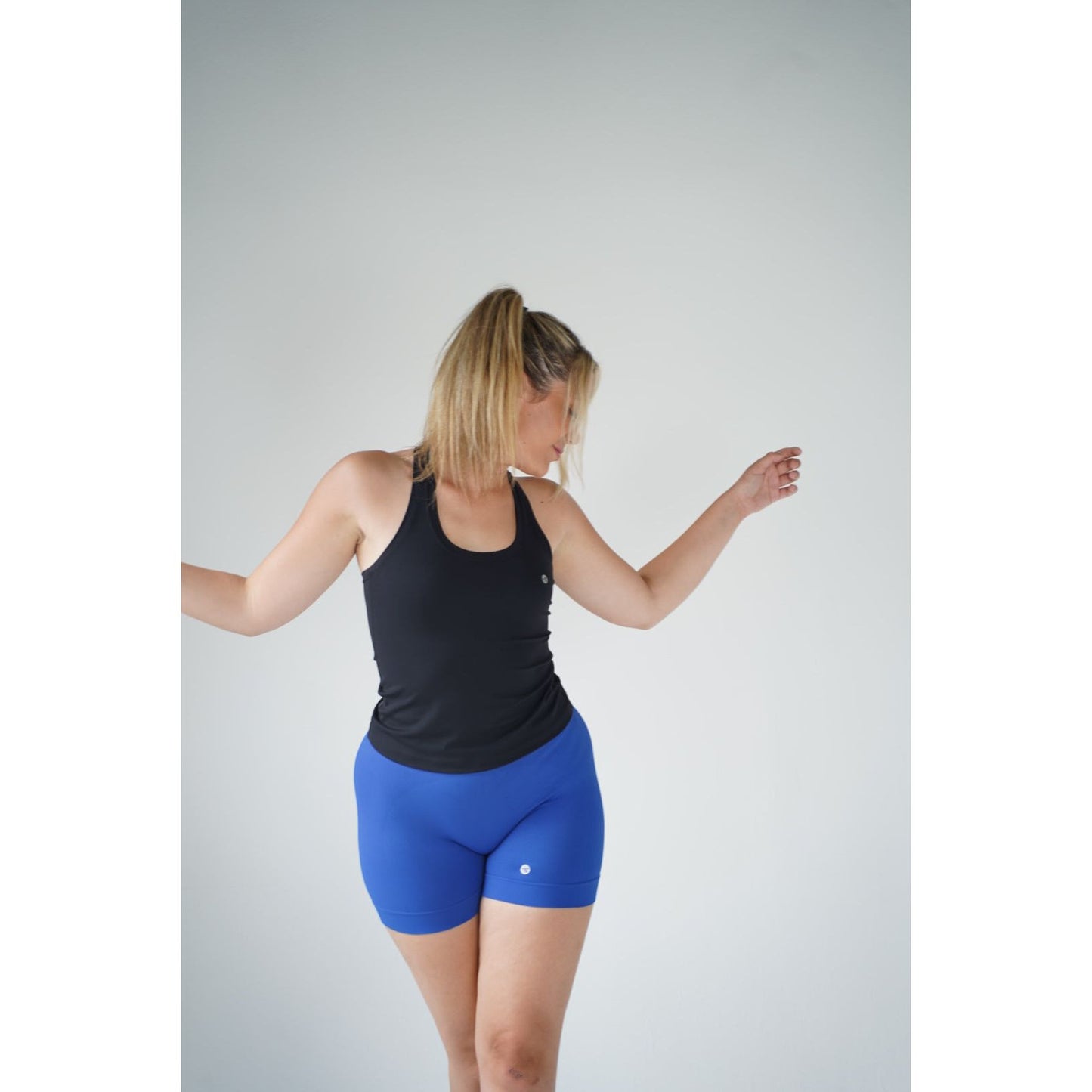 Contour Biker Shorts -Blue