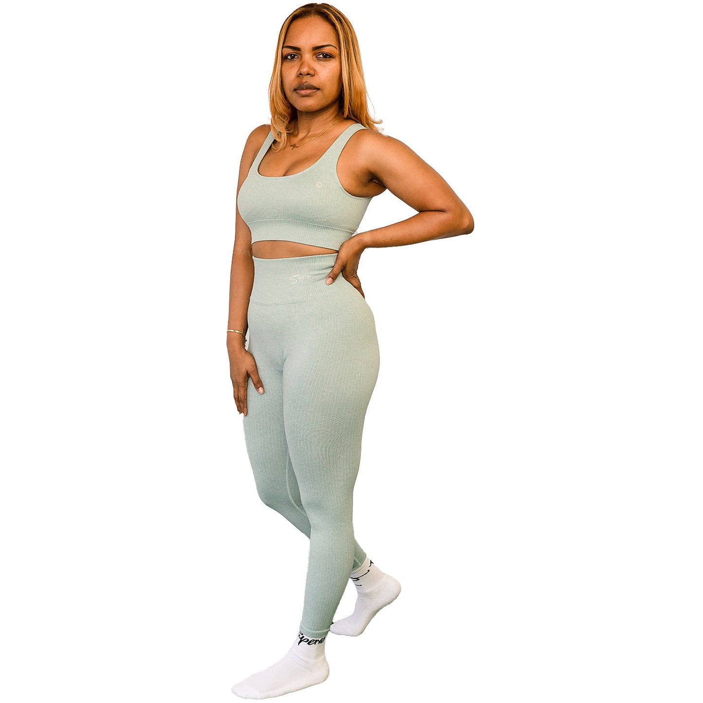 Rib Contour High-Rise Leggings