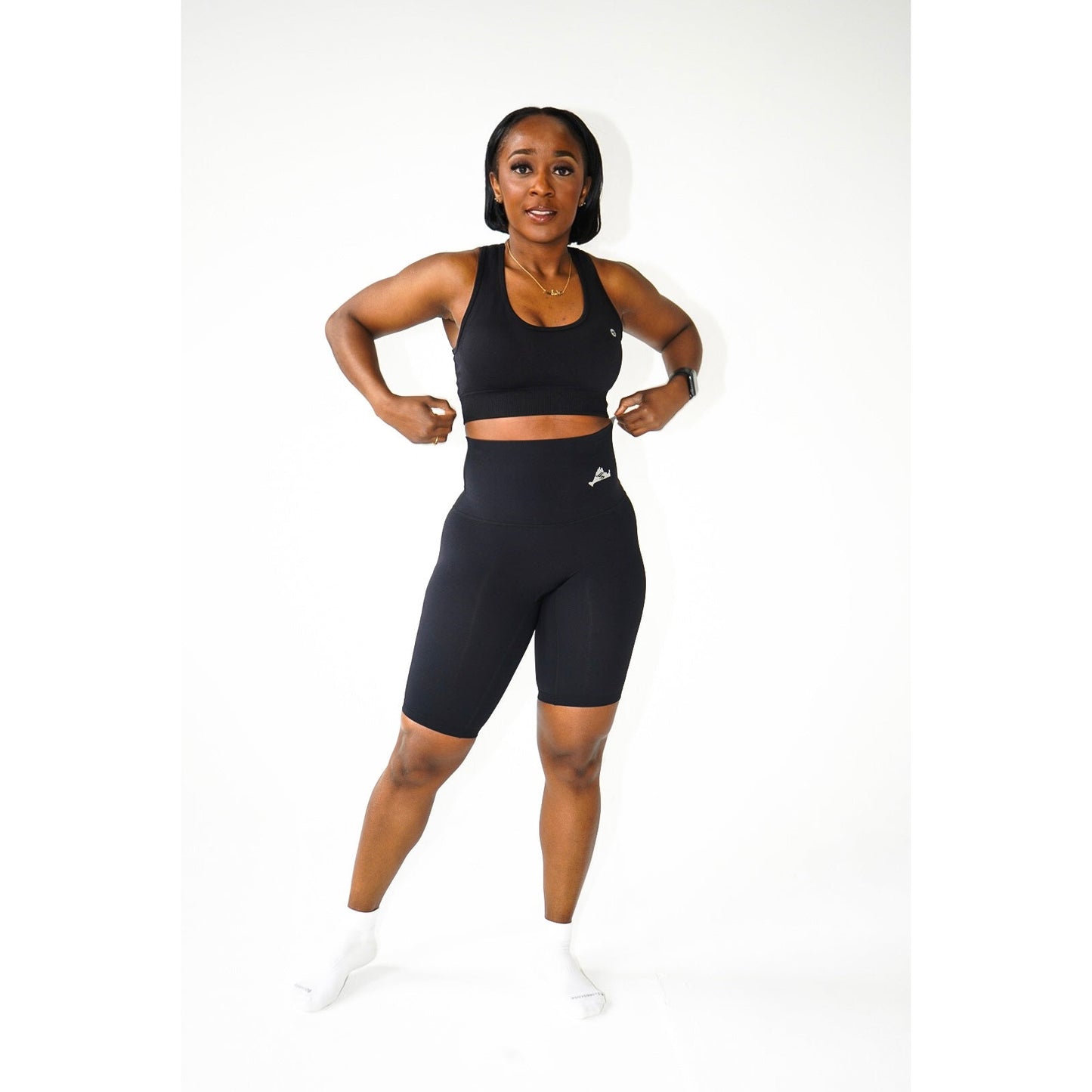 High-waist Lycra Yoga Shorts