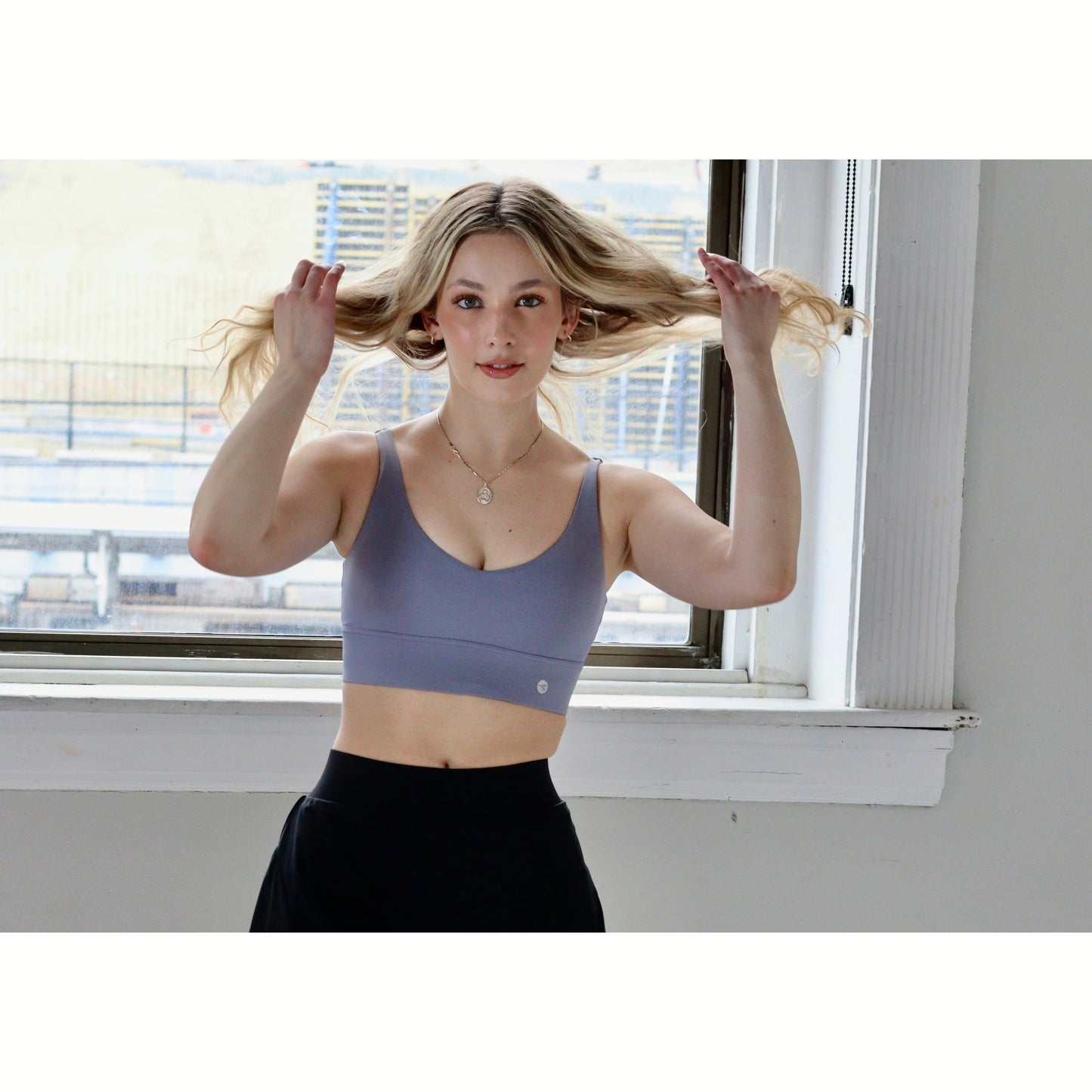 Straight-Strap Light Support Bra